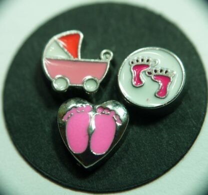 Baby Girl Floating Charms for Memory Lockets
