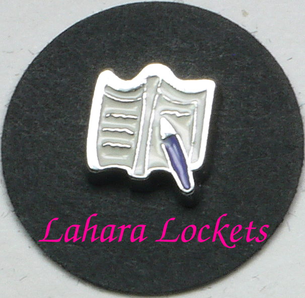 Writing Book Floating Charm for Story Lockets 